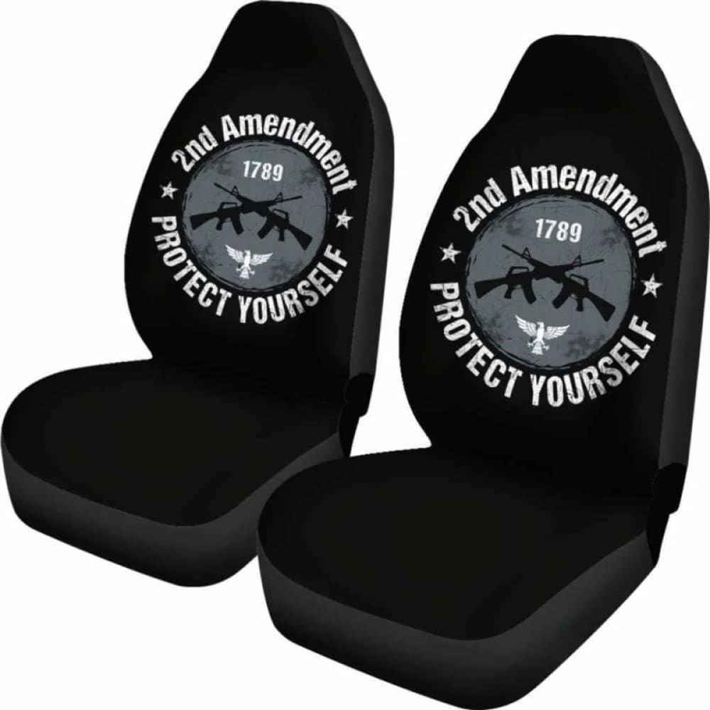 2nd Amendment Protect Yourself Car Seat Covers 154813 - YourCarButBetter