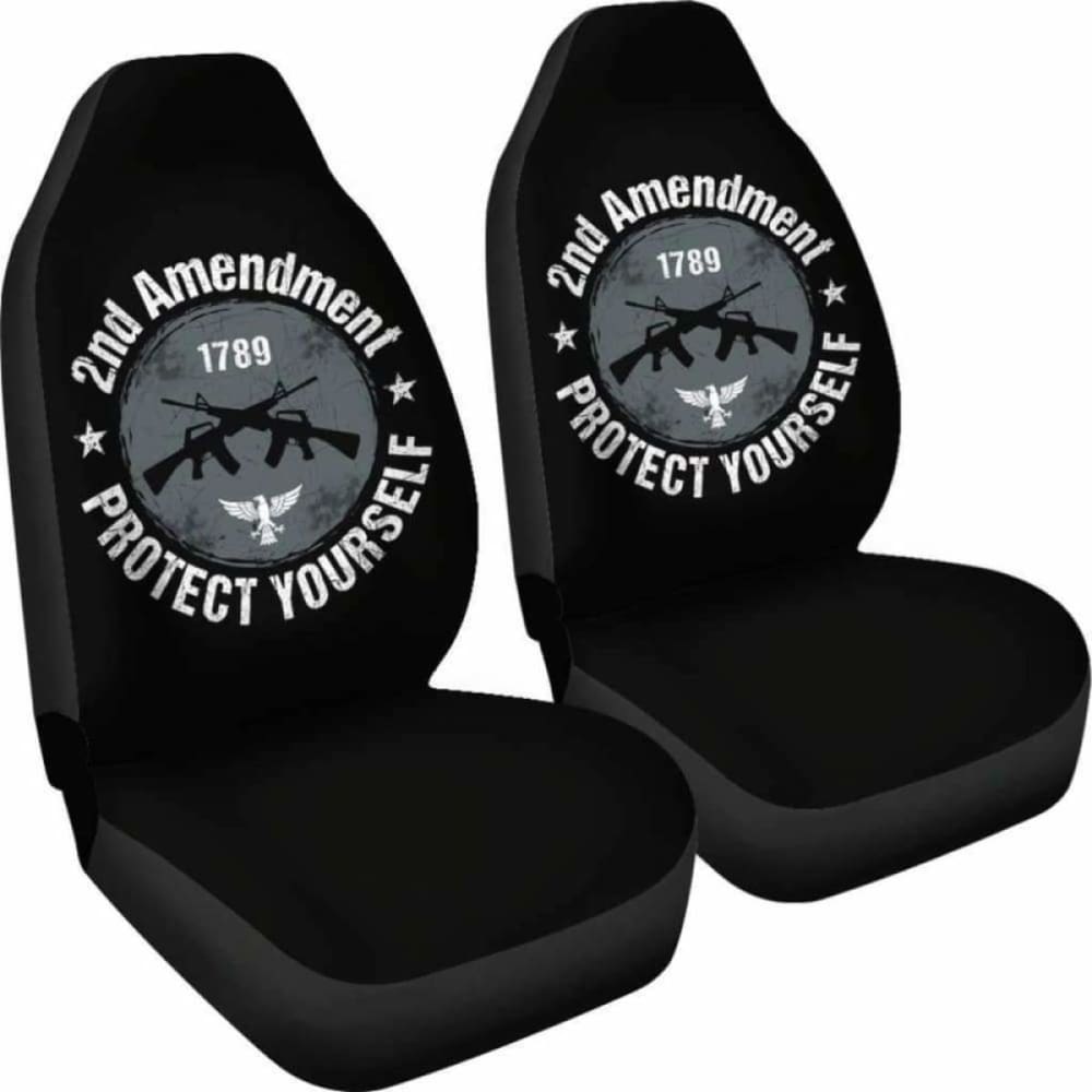 2nd Amendment Protect Yourself Car Seat Covers 154813 - YourCarButBetter