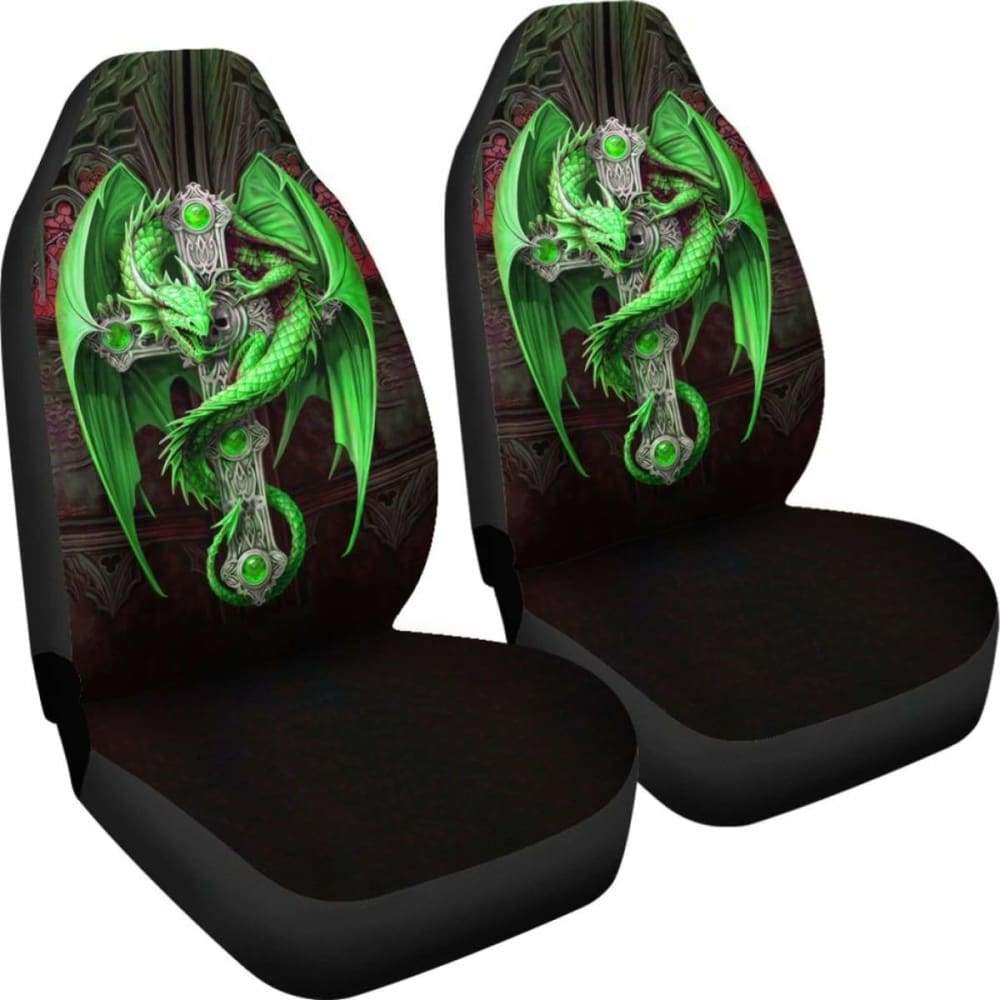 2Pcs Car Seat Covers - Green Dragon 103709