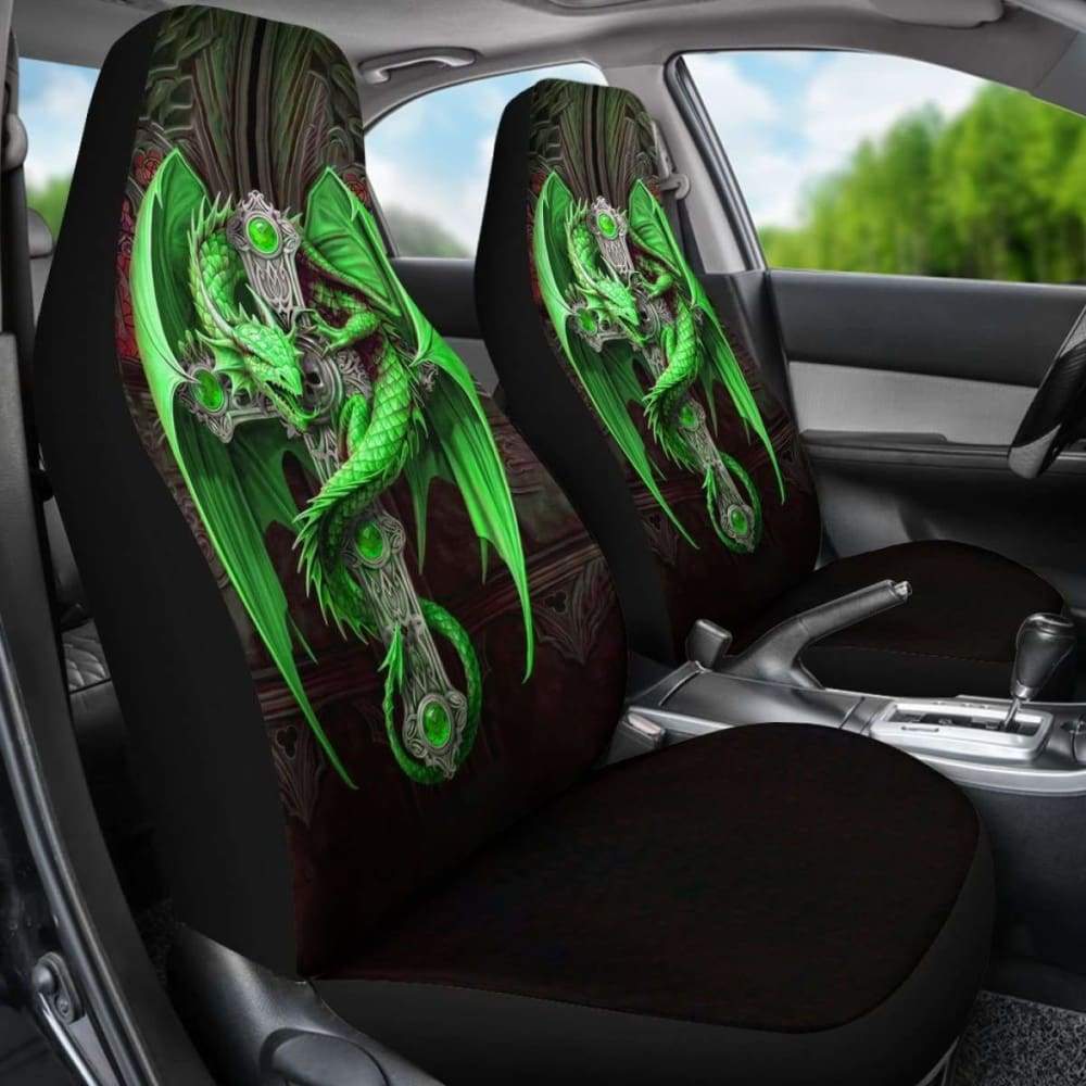 2Pcs Car Seat Covers - Green Dragon 103709