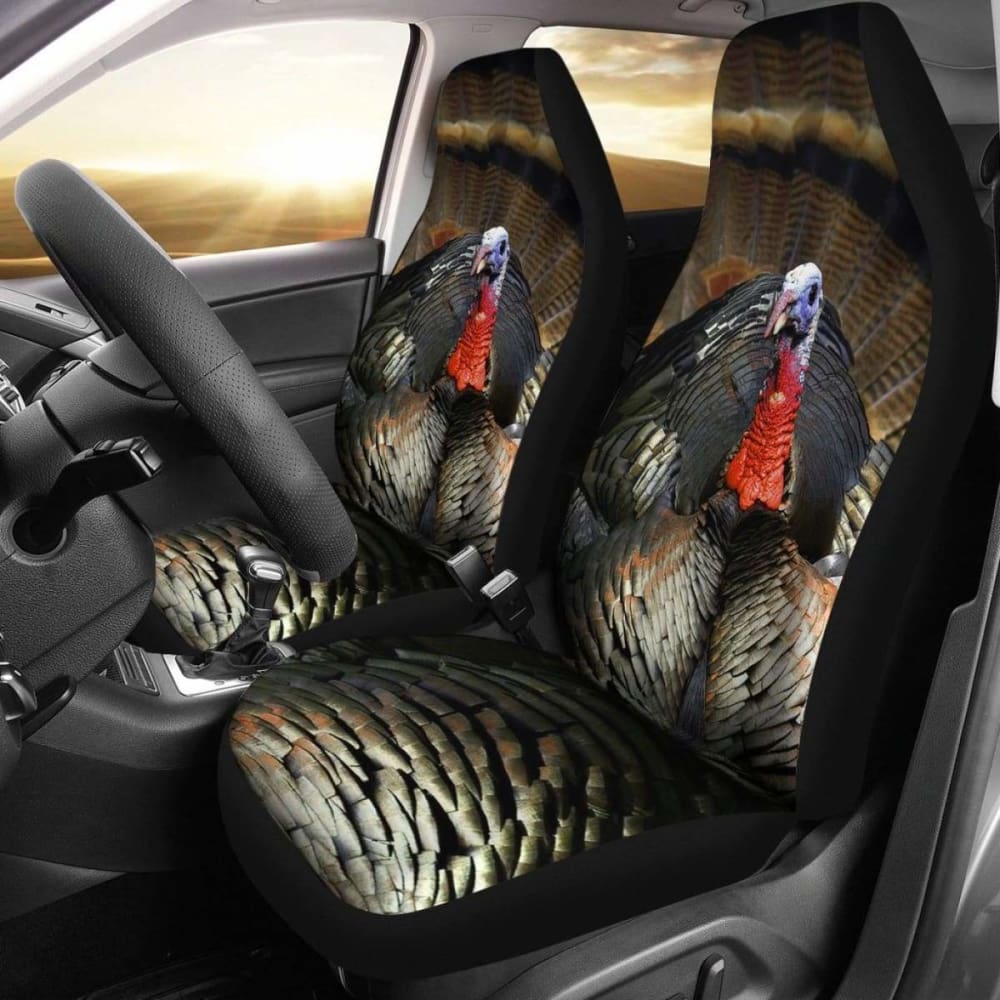 2Pcs Turkey Car Seat Covers 153908 - YourCarButBetter