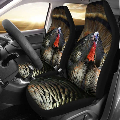 2Pcs Turkey Car Seat Covers 153908 - YourCarButBetter