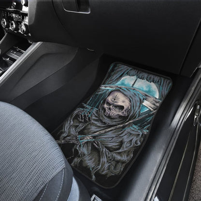 4 Pcs Gothic Skull Car Mats 101819 - YourCarButBetter