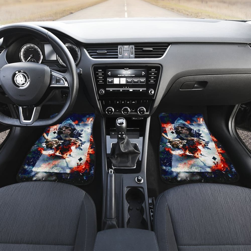 4 Pcs Grim Reaper Halloween Car Mats 101819 - YourCarButBetter