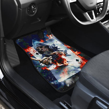 4 Pcs Grim Reaper Halloween Car Mats 101819 - YourCarButBetter