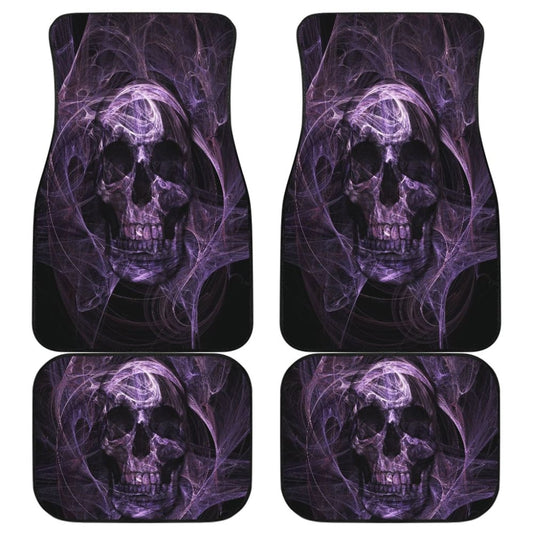 4 Pcs Grim Reaper Skull Car Mats 101819 - YourCarButBetter