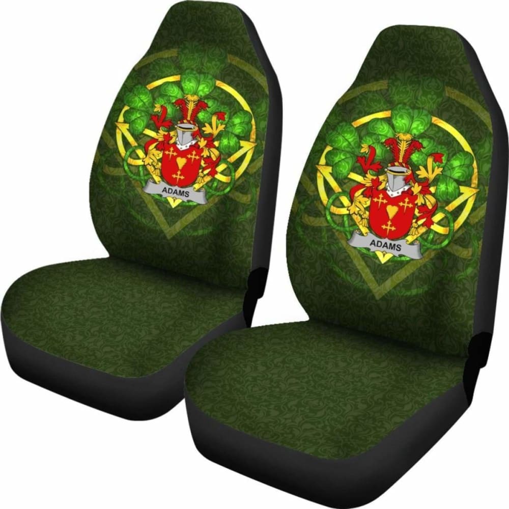 Adams Ireland Car Seat Cover Celtic Shamrock (Set Of Two) 154230 - YourCarButBetter