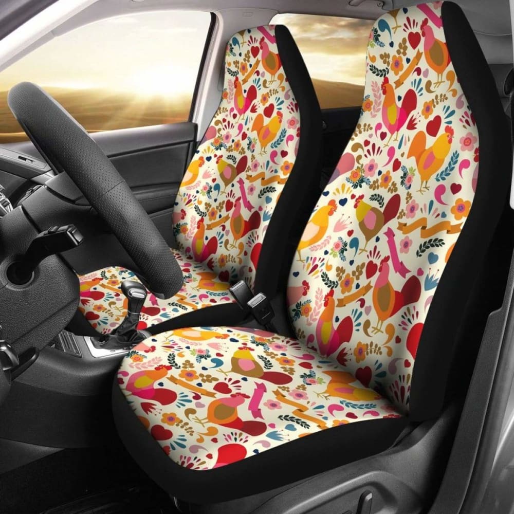 Adorable Chicken Car Seat Covers 181703 - YourCarButBetter