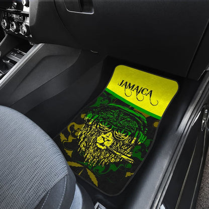 African Traditional Pattern Lions Rasta Jamaica Car Floor Mats 210302 - YourCarButBetter