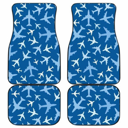Airplane Pattern In The Sky Front And Back Car Mats 194013 - YourCarButBetter
