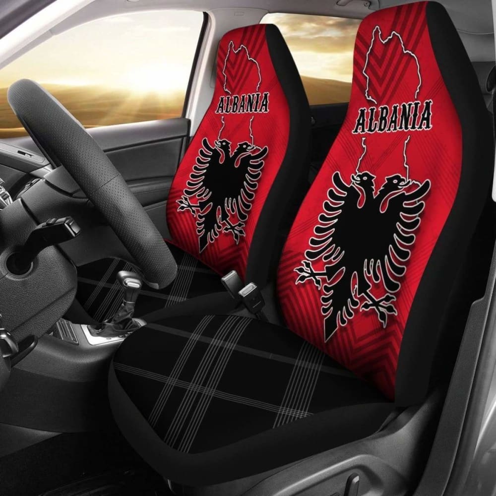 Albania Car Seat Covers Special Map Amazing 105905 - YourCarButBetter