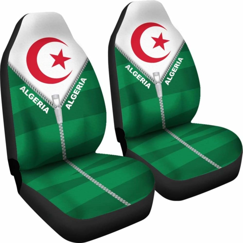Algeria Car Seat Cover With Straight Zipper Style 192609 - YourCarButBetter