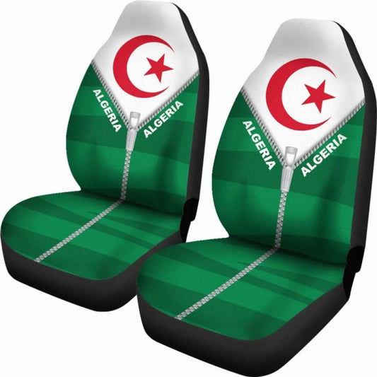 Algeria Car Seat Cover With Straight Zipper Style 192609 - YourCarButBetter