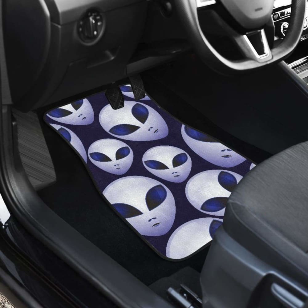 Alien Pattern Print Design 01 Front And Back Car Mats 102802 - YourCarButBetter