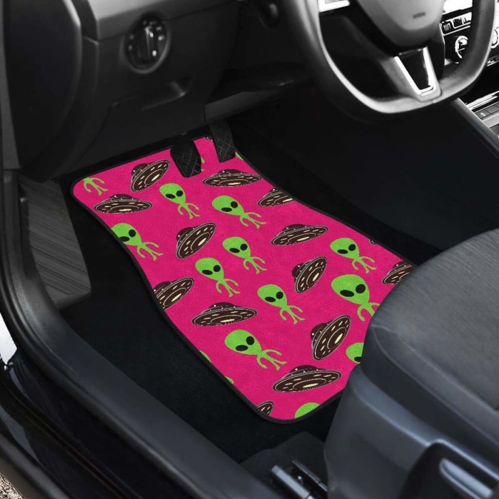 Alien Pattern Print Design 03 Front And Back Car Mats 102802 - YourCarButBetter