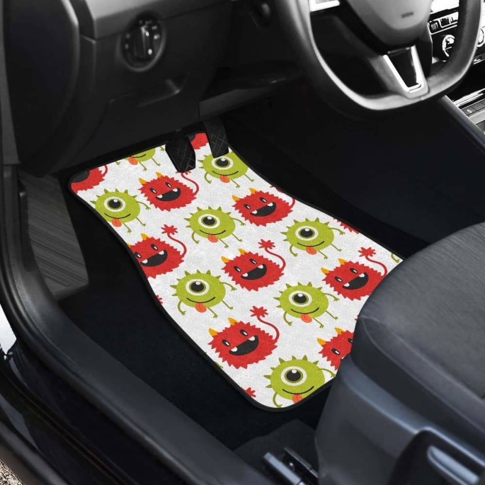 Alien Pattern Print Design 05 Front And Back Car Mats 102802 - YourCarButBetter