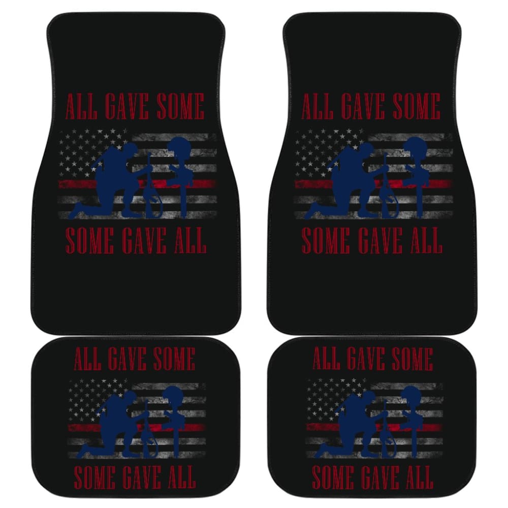 All Gave Some Some Gave All Patriotic Angel Soldier Car Floor Mats 211007 - YourCarButBetter