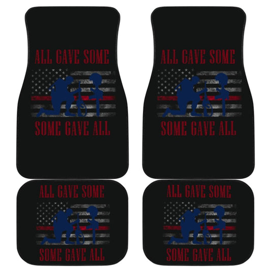 All Gave Some Some Gave All Patriotic Angel Soldier Car Floor Mats 211007 - YourCarButBetter