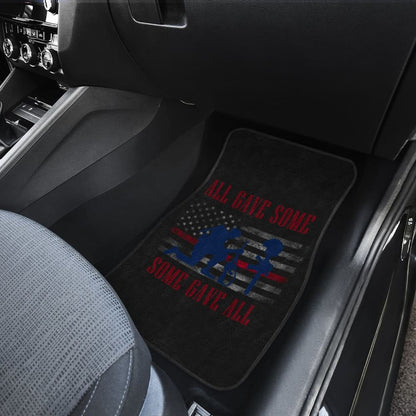 All Gave Some Some Gave All Patriotic Angel Soldier Car Floor Mats 211007 - YourCarButBetter