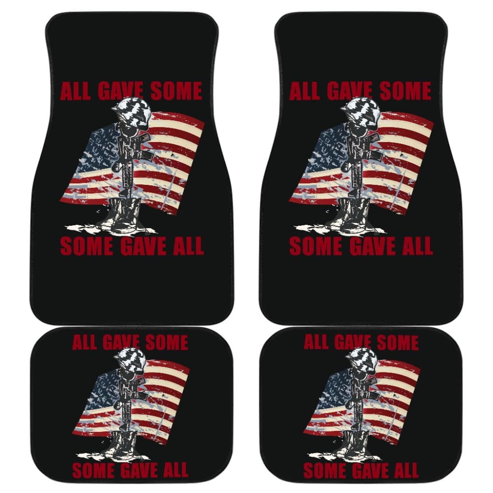 All Gave Some Some Gave All Patriotic Anniversary Car Floor Mats 211007 - YourCarButBetter