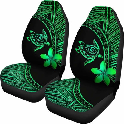 Alohawaii Car Seat Covers - Hawaii Turtle Plumeria Green - New 091114 - YourCarButBetter