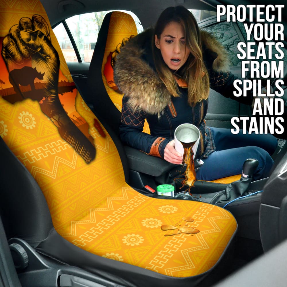 Amazing African Gift Ideas Africa Map Car Seat Covers 210901 - YourCarButBetter