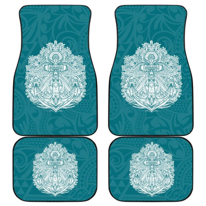Amazing Anchor Poly Tribal Car Floor Mats 212004 - YourCarButBetter