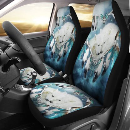 Amazing And Lovely Wolf Dreamcatcher Car Seat Covers - Make Your Own Styles