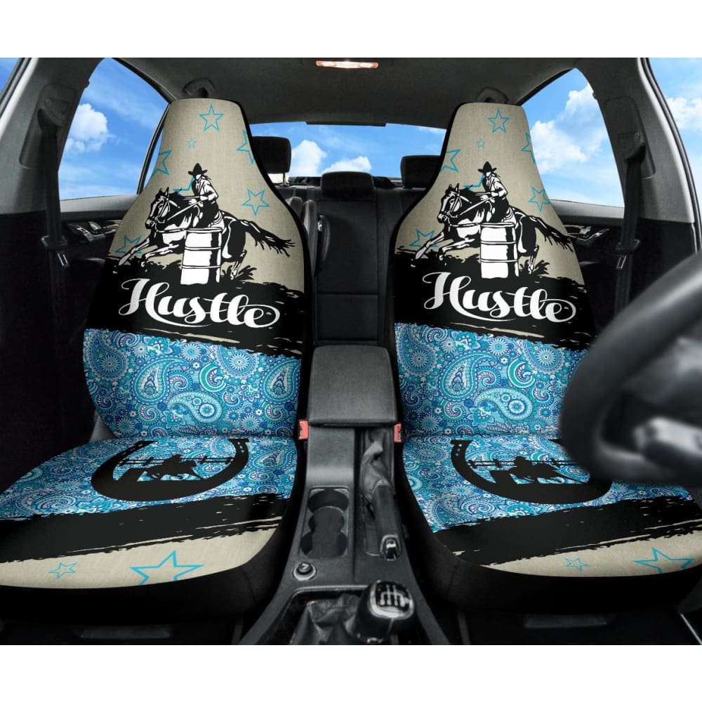 Amazing Barrel Racer Horse Lovers Car Seat Covers Custom 2 210401 - YourCarButBetter