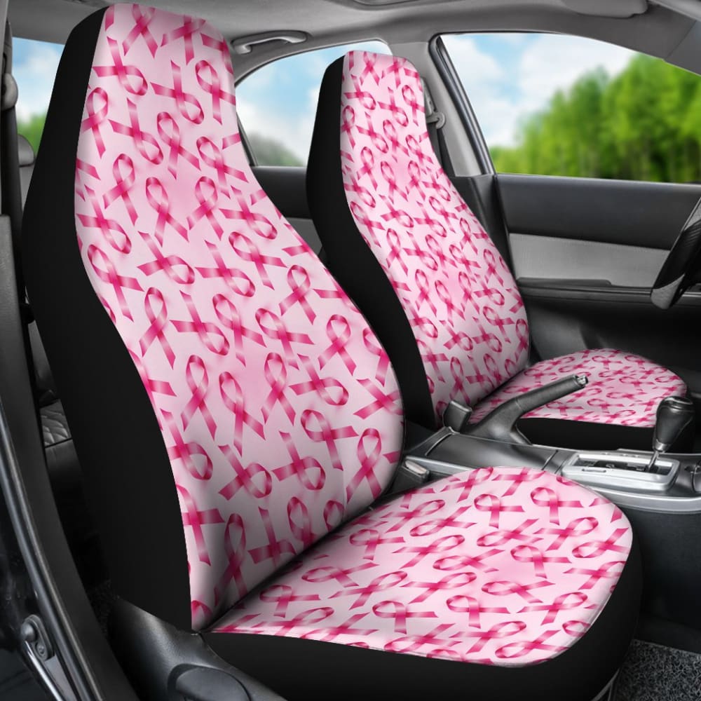 Amazing Breast Cancer Car Seat Covers 210603 - YourCarButBetter