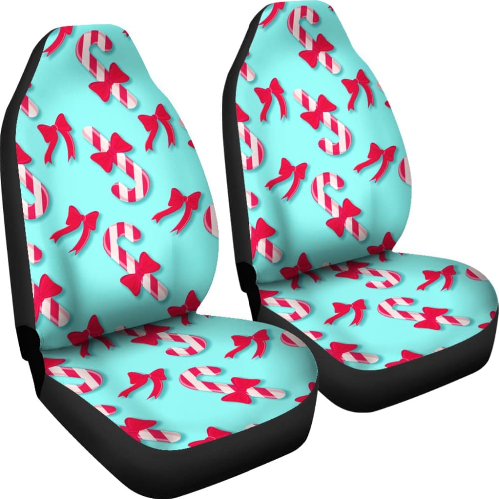 Amazing Candy Cane Xmas Gift Idea Car Seat Covers 212303 - YourCarButBetter