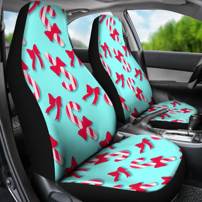 Amazing Candy Cane Xmas Gift Idea Car Seat Covers 212303 - YourCarButBetter