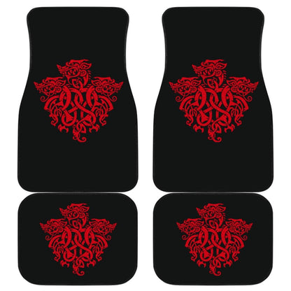 Amazing Celtic Iconic Red Dragon Symbol Car Floor Mats 211101 - YourCarButBetter