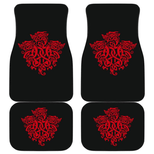 Amazing Celtic Iconic Red Dragon Symbol Car Floor Mats 211101 - YourCarButBetter
