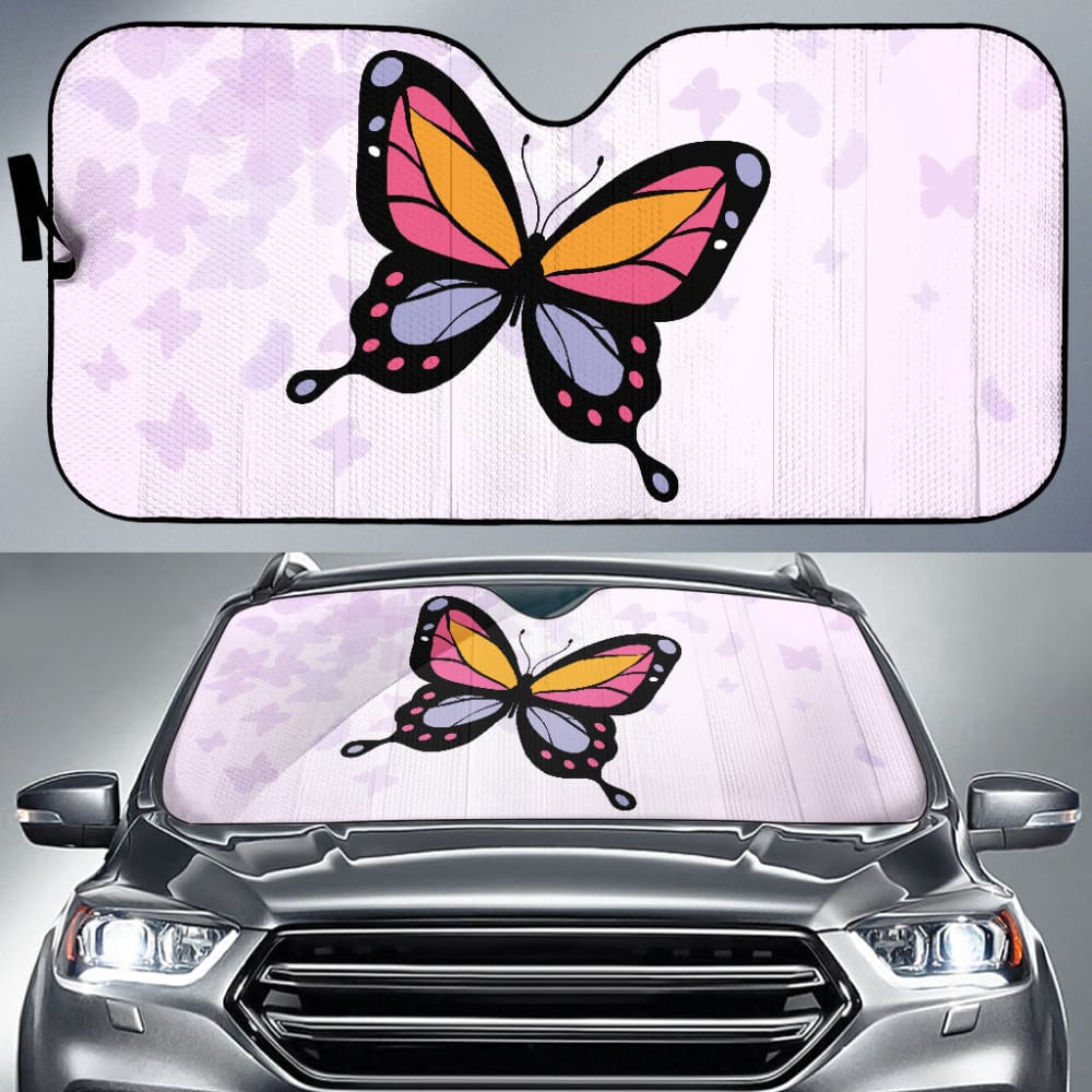 Amazing Colorful Butterflies Car Auto Sun Shades 211301 - YourCarButBetter