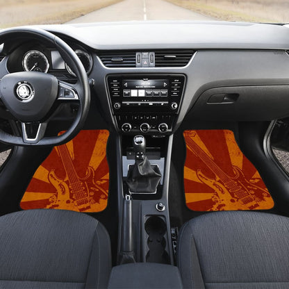 Amazing Electric Guitar Custom Retro Art Design Car Floor Mats 211305 - YourCarButBetter
