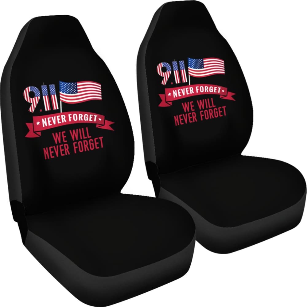 Amazing Gift Idea 09.11 Never Forget We Will Never Forget Car Seat Covers 210305 - YourCarButBetter