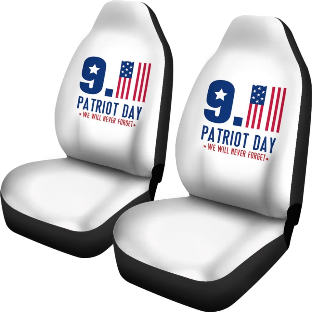 Amazing Gift Idea 09.11 Patriot Day We Will Never Forget Car Seat Covers 210305 - YourCarButBetter