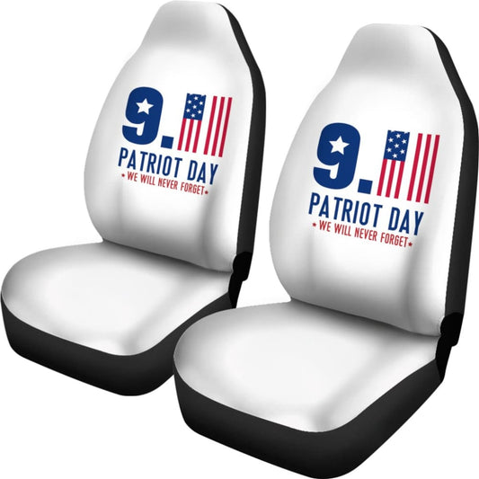 Amazing Gift Idea 09.11 Patriot Day We Will Never Forget Car Seat Covers 210305 - YourCarButBetter