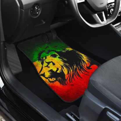 Amazing Gift Ideas Reggae Rasta Lion Car Floor Mats Custom 2 210301 - YourCarButBetter