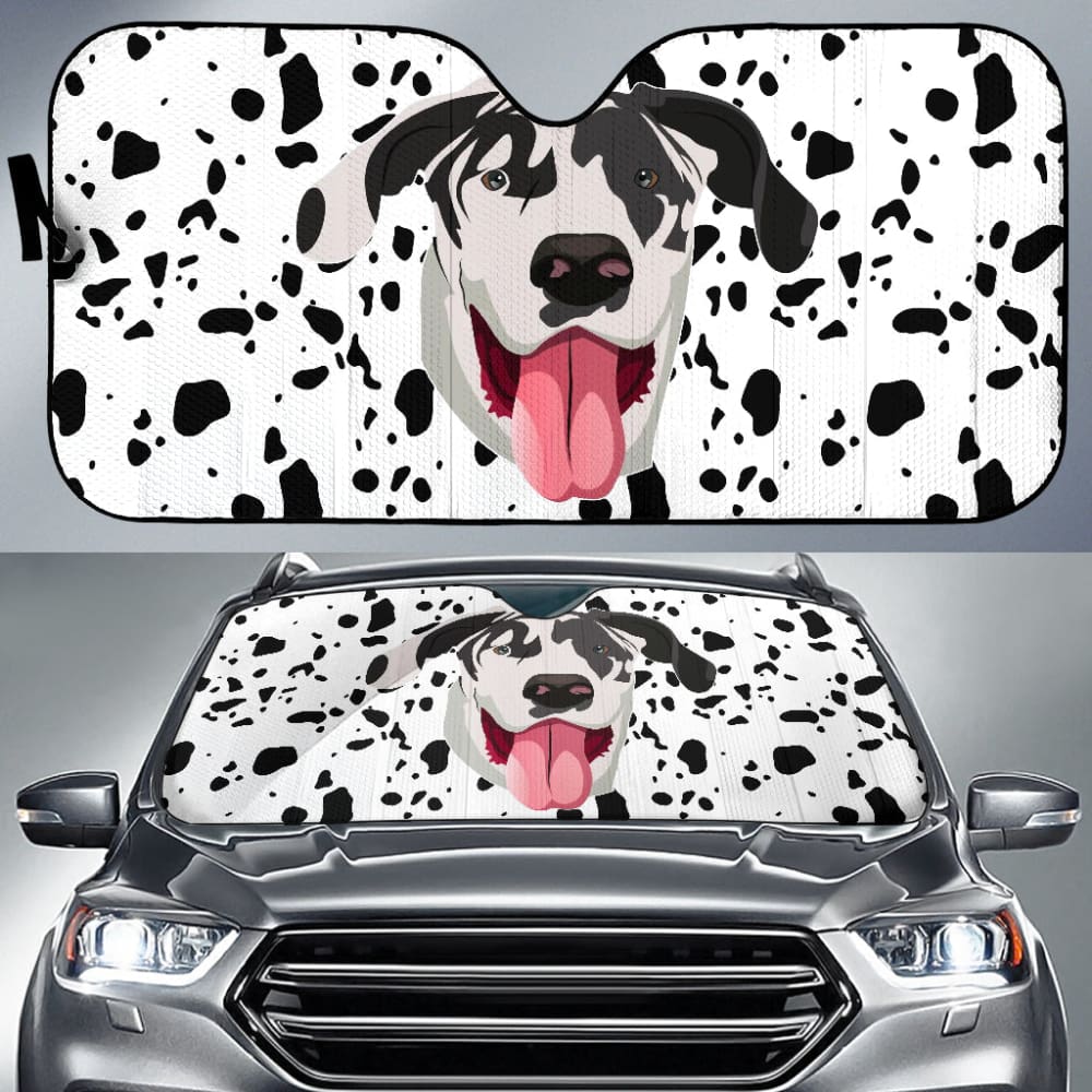 Amazing Great Dane Print Car Auto Sun Shades 210401 - YourCarButBetter