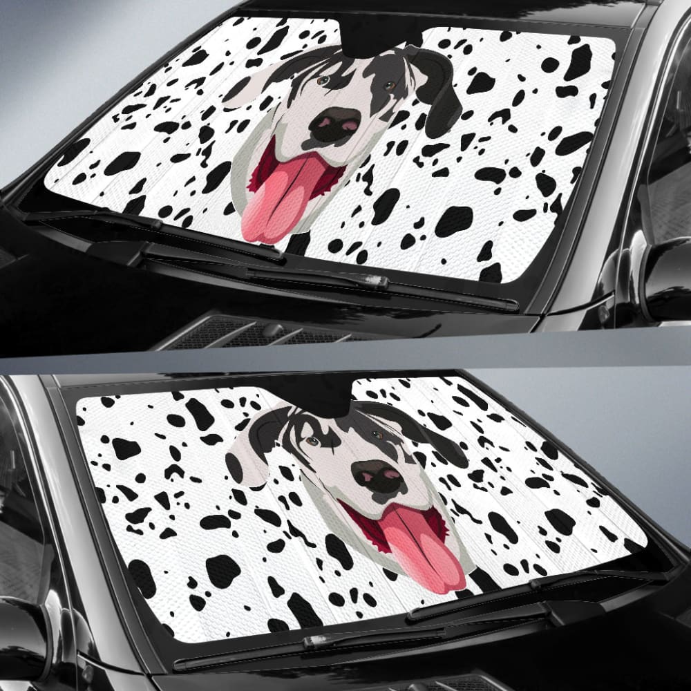 Amazing Great Dane Print Car Auto Sun Shades 210401 - YourCarButBetter