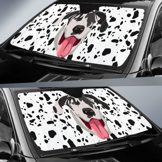 Amazing Great Dane Print Car Auto Sun Shades 210401 - YourCarButBetter