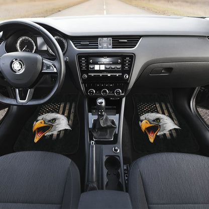 Amazing Green American Flag Custom Eagle Car Floor Mats 211803 - YourCarButBetter