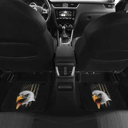 Amazing Green American Flag Custom Eagle Car Floor Mats 211803 - YourCarButBetter