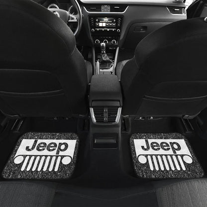 Amazing Jeep Offroad Gray White Asphalt Car Floor Mats Custom 1 211001 - YourCarButBetter