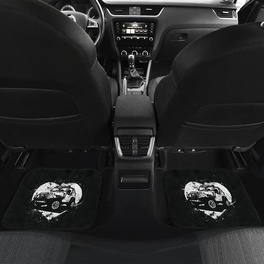 Amazing Love Heart Jeep Car Floor Mats 210507 - YourCarButBetter