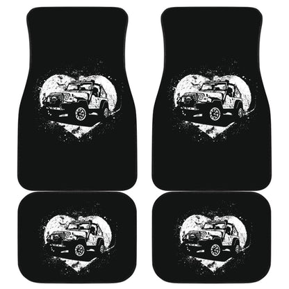Amazing Love Heart Jeep Car Floor Mats 210507 - YourCarButBetter