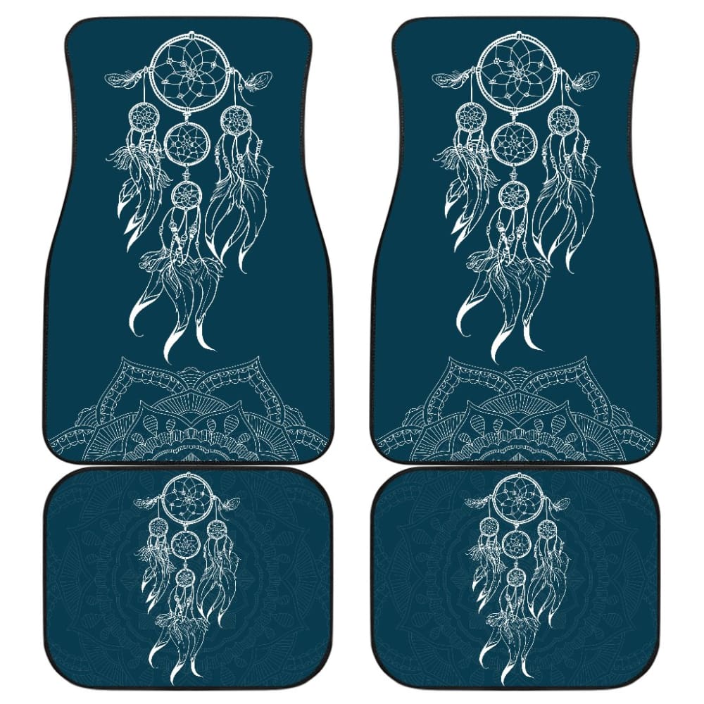Amazing Mandala Floral Dreamcatcher Car Floor Mats 212802 - YourCarButBetter