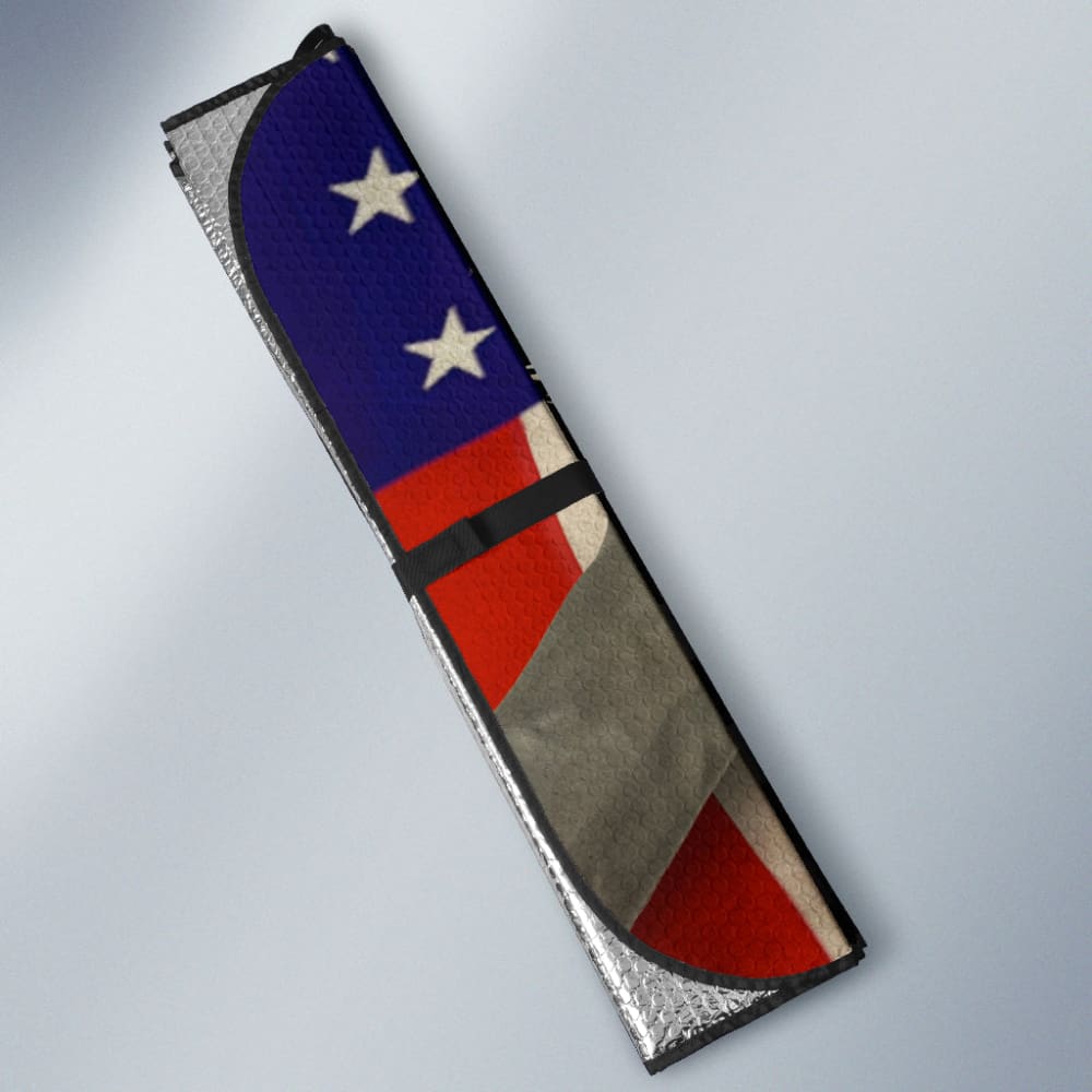 Amazing Patriot Nurse American Flag Car Auto Sun Shades 210401 - YourCarButBetter